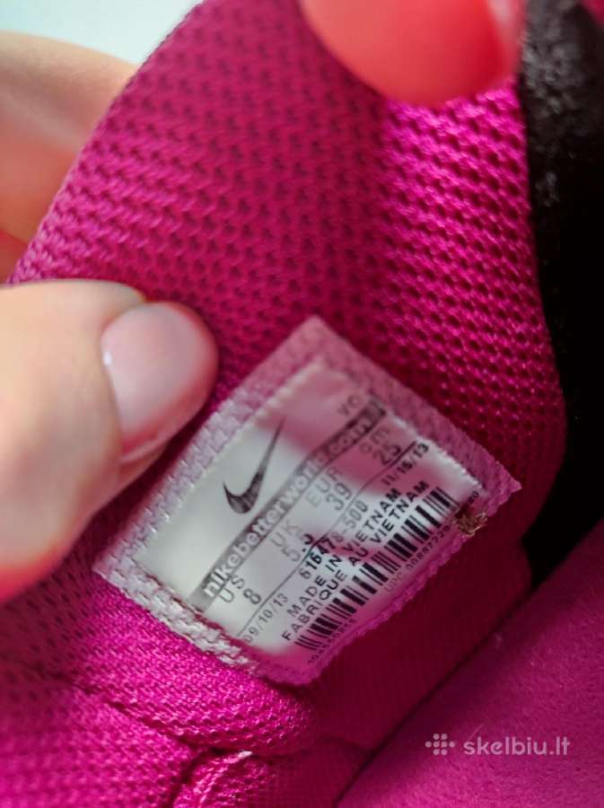 Dėvėti ryškiai rožiniai Nike Match Mid Sneakers - nuotraukos Nr. 11