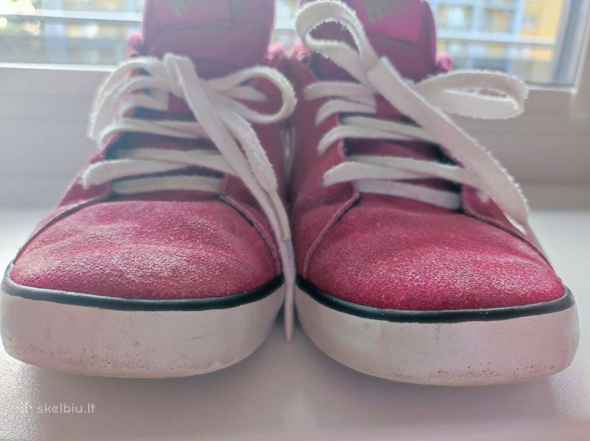 Dėvėti ryškiai rožiniai Nike Match Mid Sneakers - nuotraukos Nr. 15