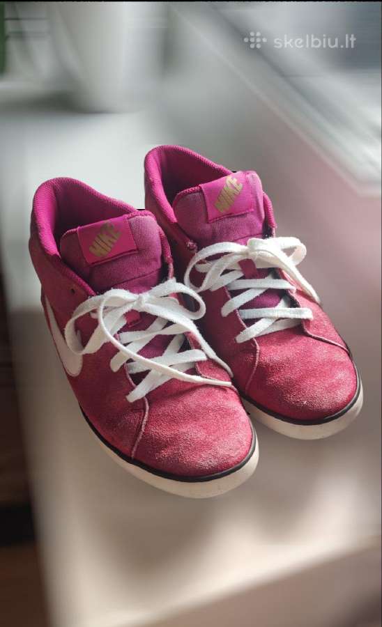Dėvėti ryškiai rožiniai Nike Match Mid Sneakers - nuotraukos Nr. 20