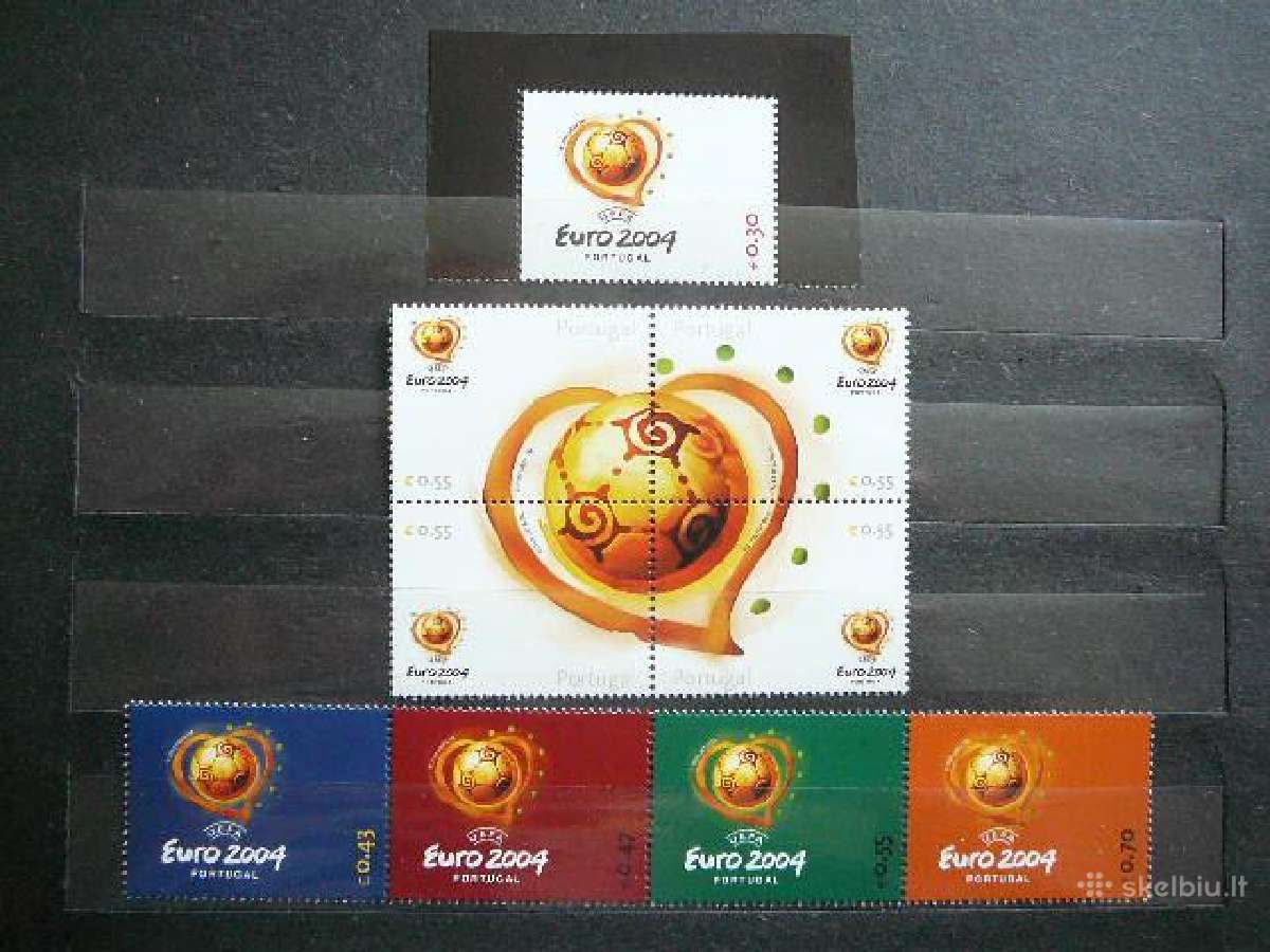 Futbolas Portugalija 2004 Mnh pg999