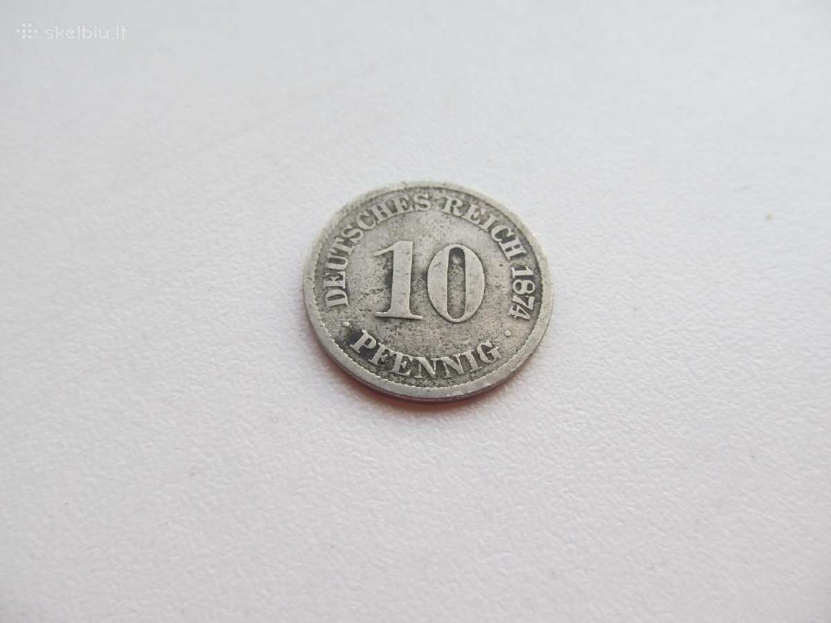 10 pfennig , Vokietija , 1874