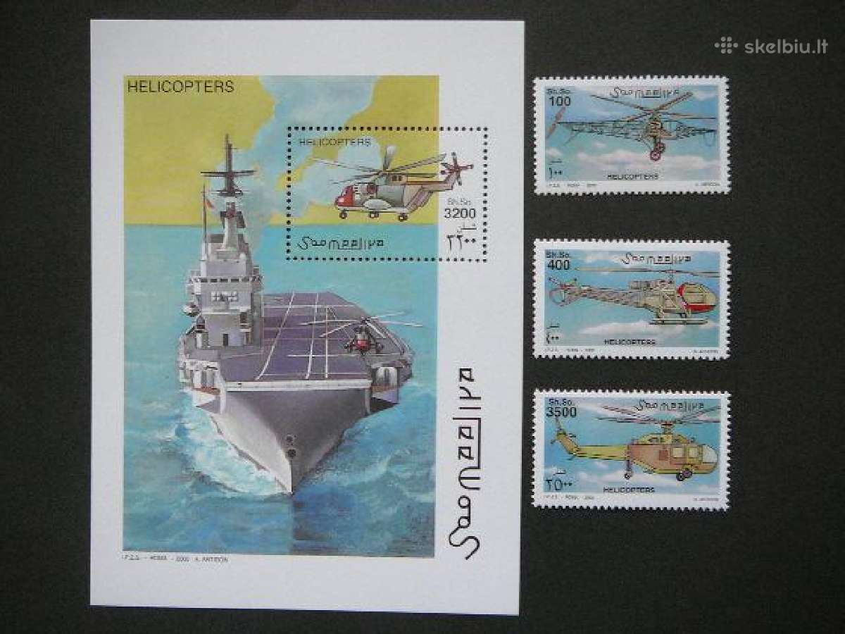 Lektuvai Helikopteriai Laivai Somalis 2000 sml856