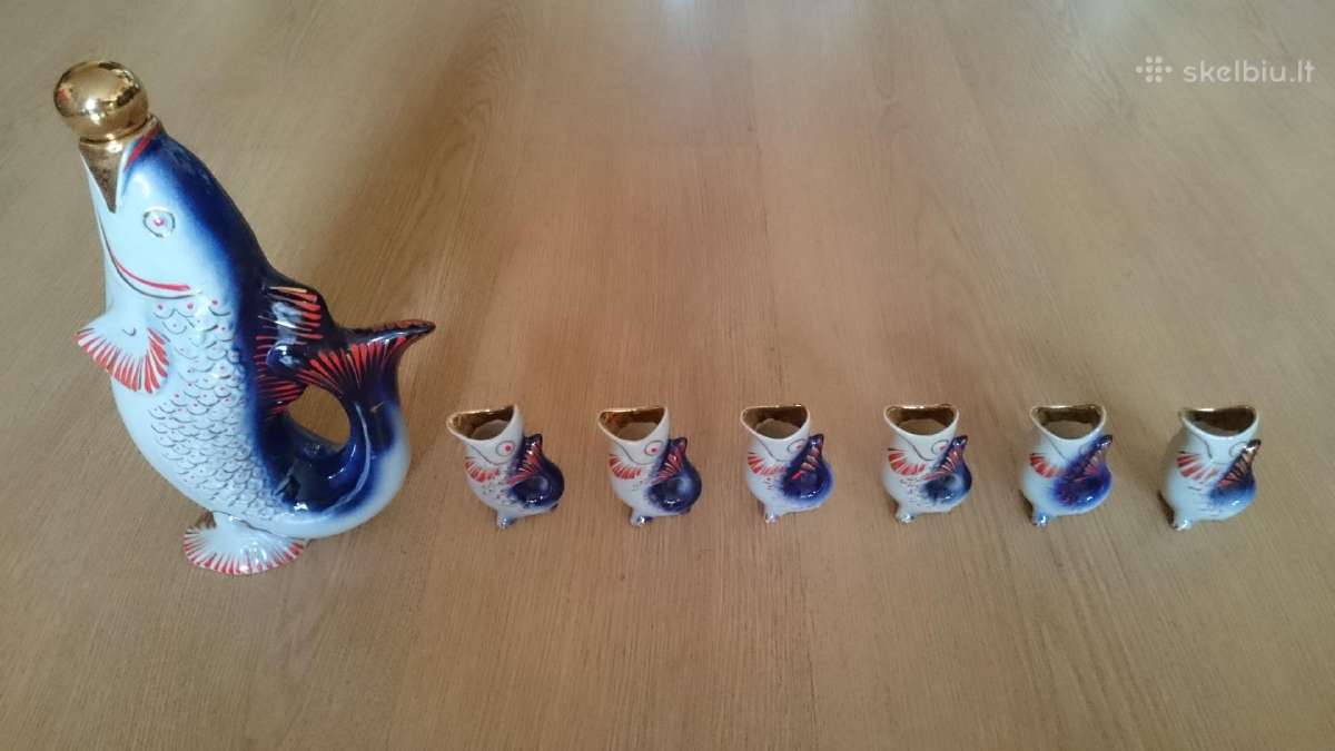 Tarybinis komplektas Žuvytes(konjakui)