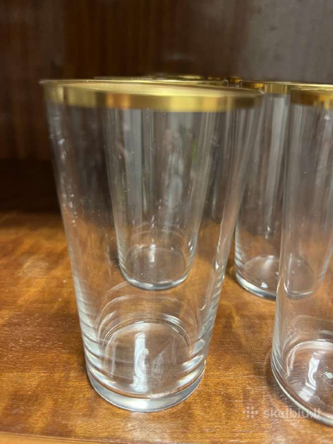 Vintažinės stiklinaitės 100 ml talpa po 1 eur