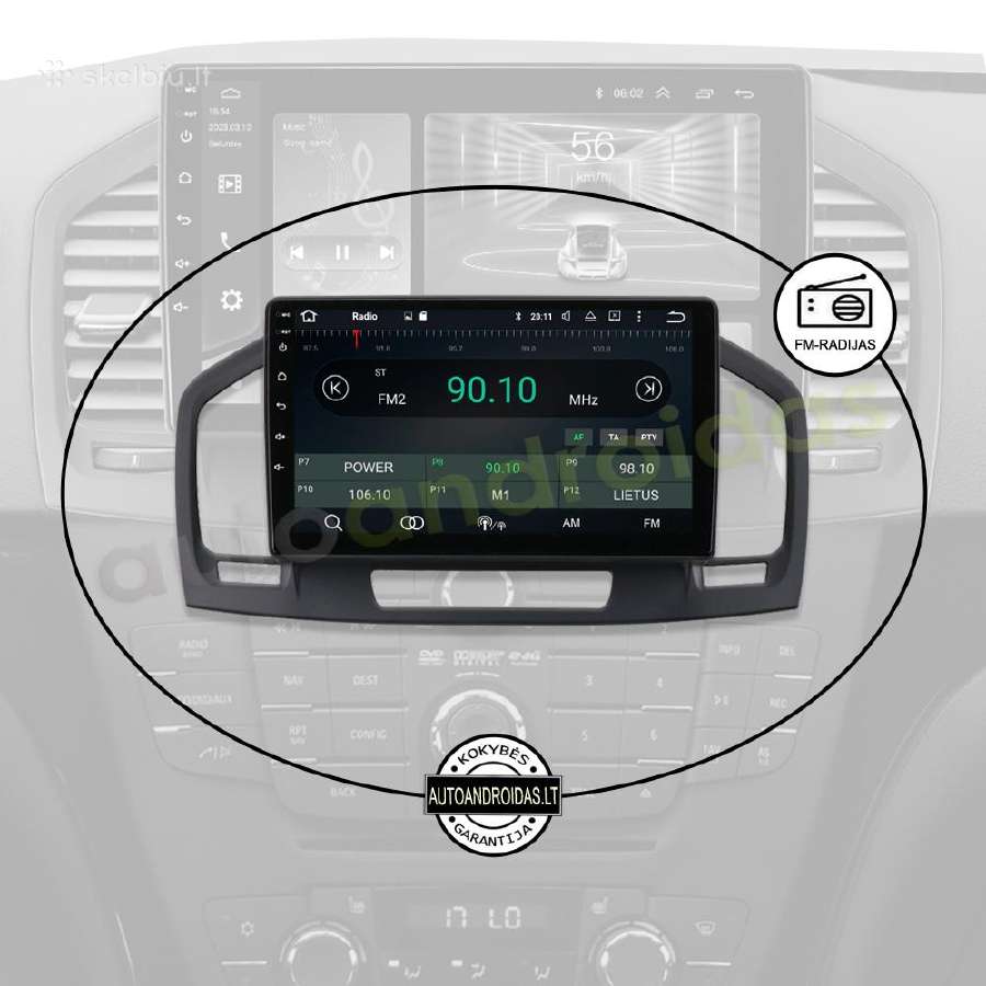Opel Insignia 2009-18 Android multimedia GPS/WiFi - nuotraukos Nr. 4
