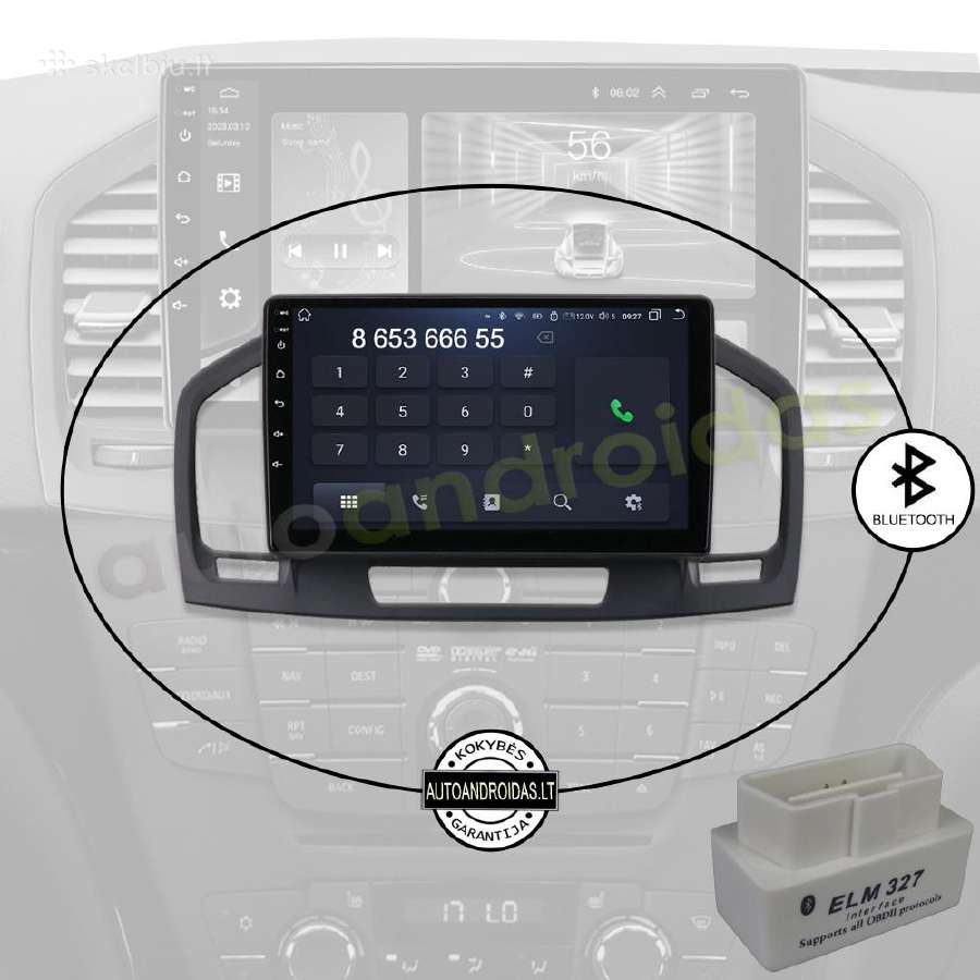 Opel Insignia 2009-18 Android multimedia GPS/WiFi - nuotraukos Nr. 5