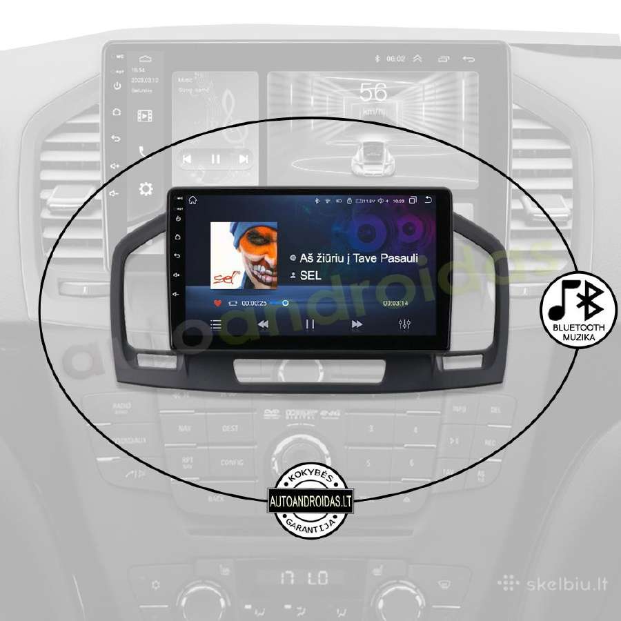 Opel Insignia 2009-18 Android multimedia GPS/WiFi - nuotraukos Nr. 6