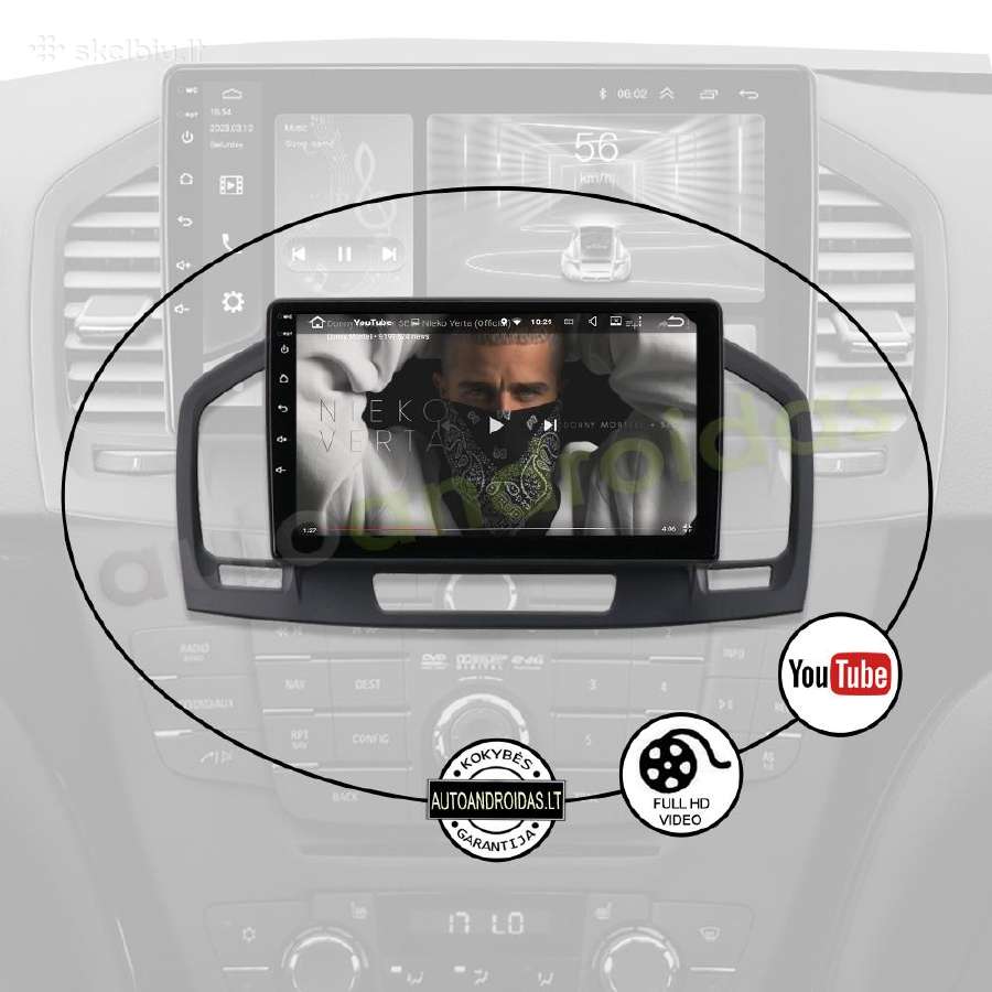 Opel Insignia 2009-18 Android multimedia GPS/WiFi - nuotraukos Nr. 9