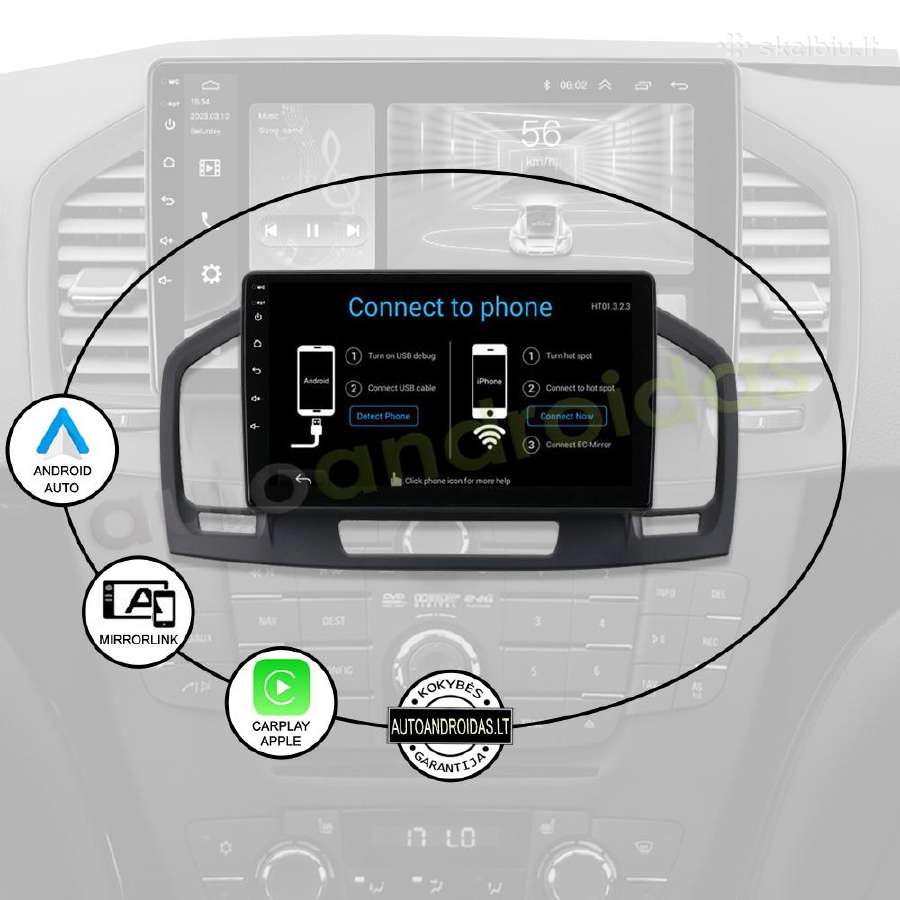 Opel Insignia 2009-18 Android multimedia GPS/WiFi - nuotraukos Nr. 10