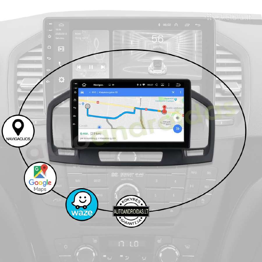 Opel Insignia 2009-18 Android multimedia GPS/WiFi - nuotraukos Nr. 11