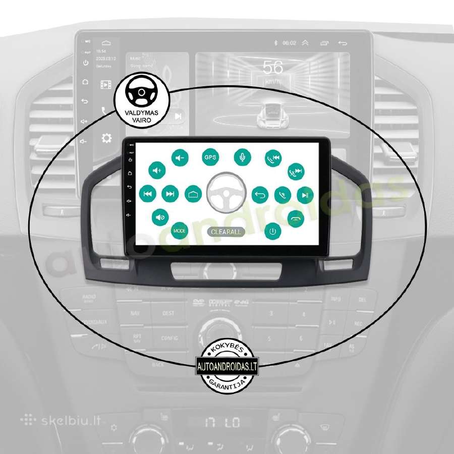 Opel Insignia 2009-18 Android multimedia GPS/WiFi - nuotraukos Nr. 12