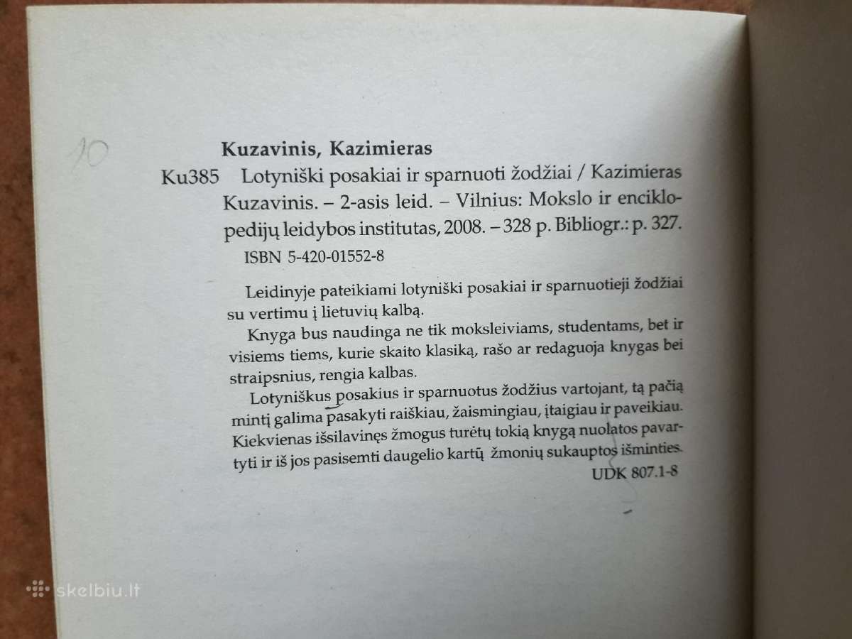 K. Kuzavinis "Lotyniški posakiai ir sparnuoti žodž - nuotraukos Nr. 6