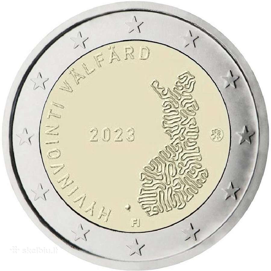 Suomijos proginės euro monetos - nuotraukos Nr. 5