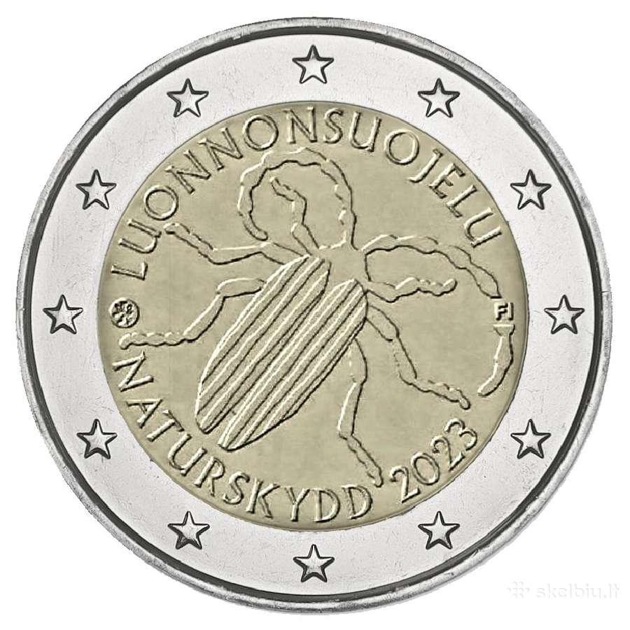 Suomijos proginės euro monetos - nuotraukos Nr. 6