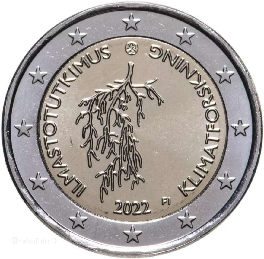 Suomijos proginės euro monetos - nuotraukos Nr. 7