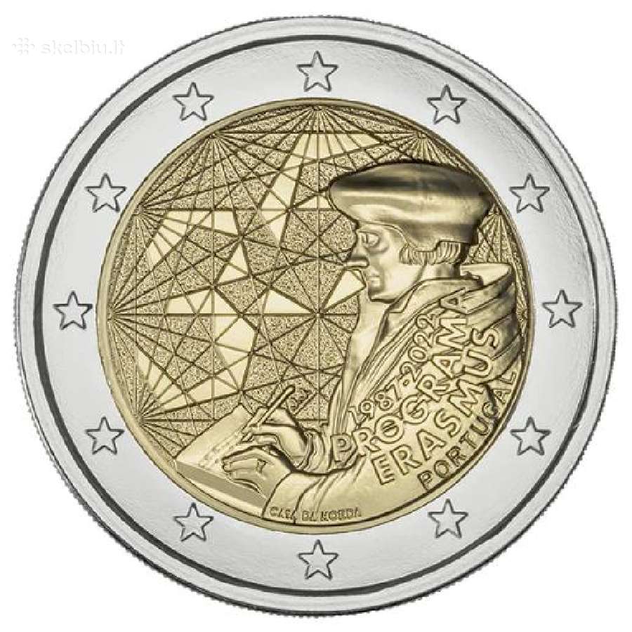Portugalijos proginės euro monetos - nuotraukos Nr. 8