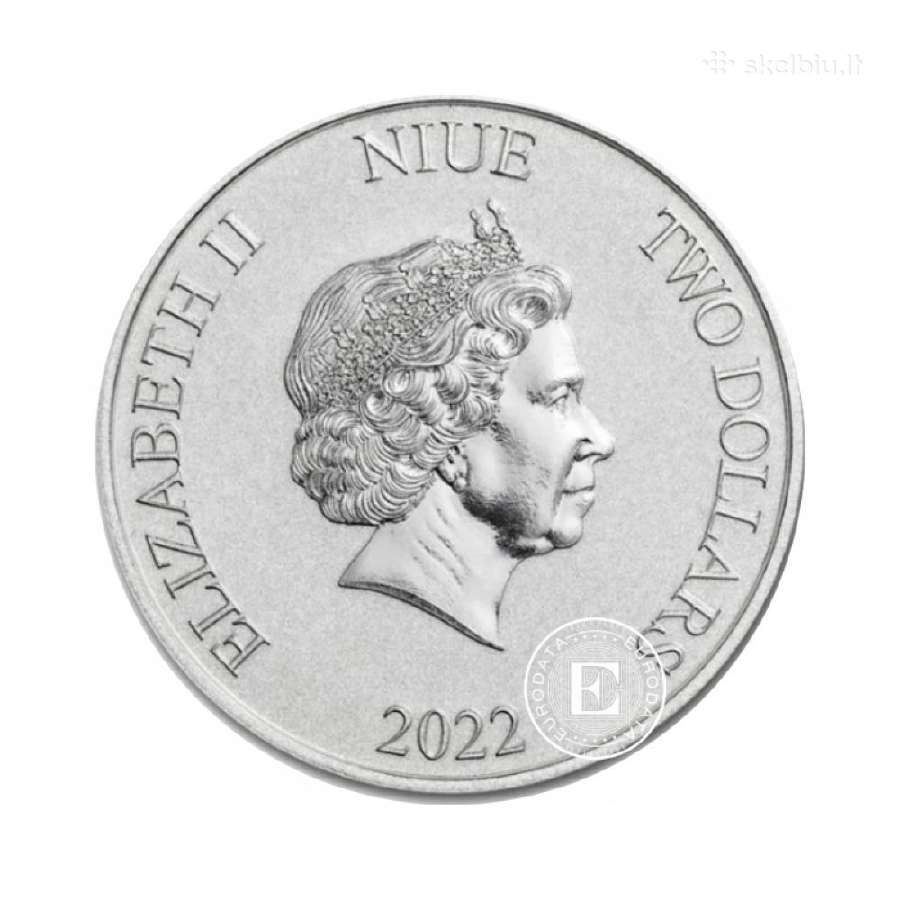 1 oz sidabrinė moneta Disneys Aladdin, Niujė 2022 - nuotraukos Nr. 2