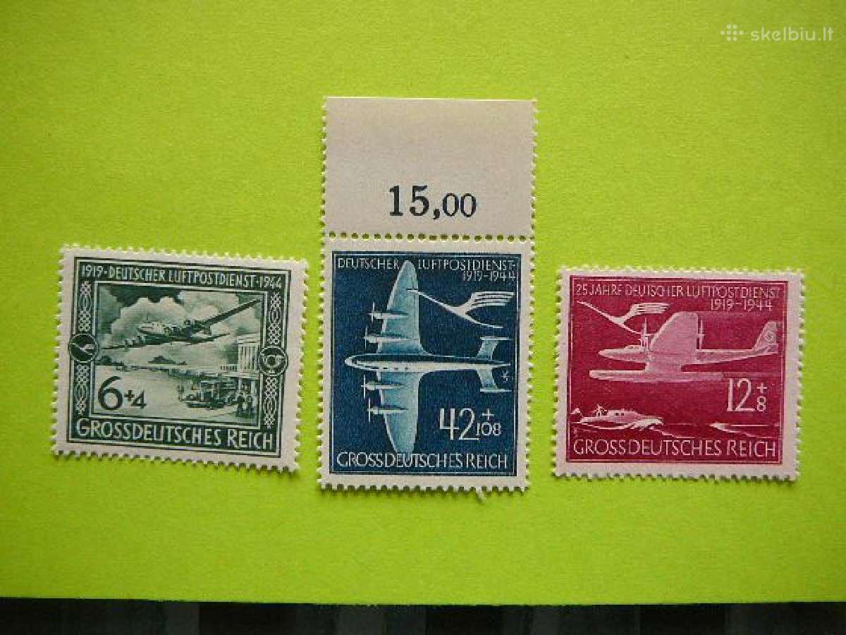 Lektuvai Vokietija 1944 Mnh vkt866/8s