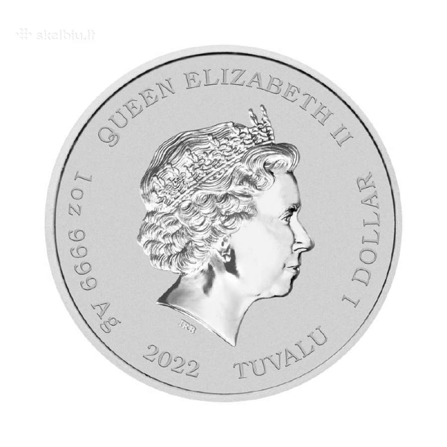 1 oz sidabrinė moneta Simpsonai - Houmer - nuotraukos Nr. 2