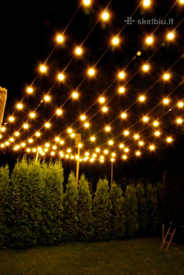 kj LED lauko lempučių girliandų nuoma - nuotraukos Nr. 14