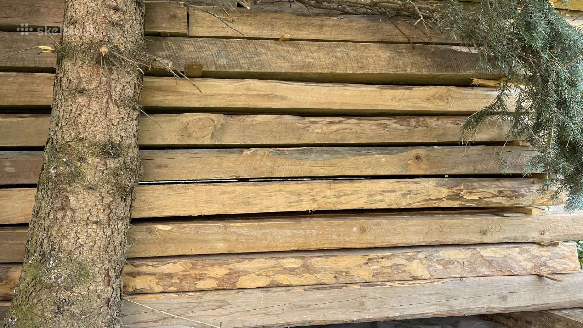 Statybinės sausos lentos ir dviejų pjūvių rastai - nuotraukos Nr. 8
