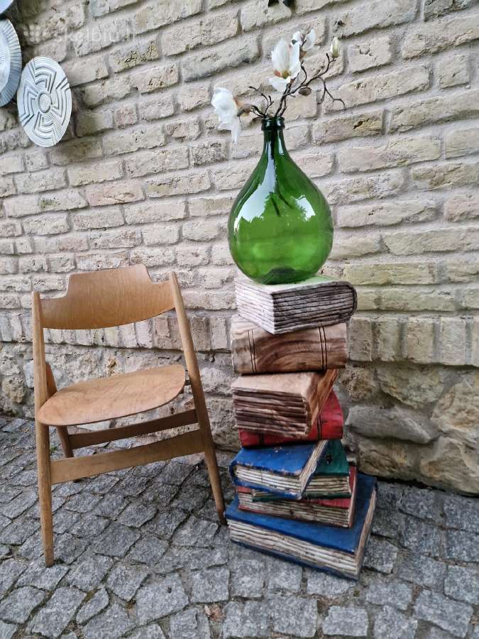 Vintažinės tikmedžio masyvo kolonos-stovai - nuotraukos Nr. 2