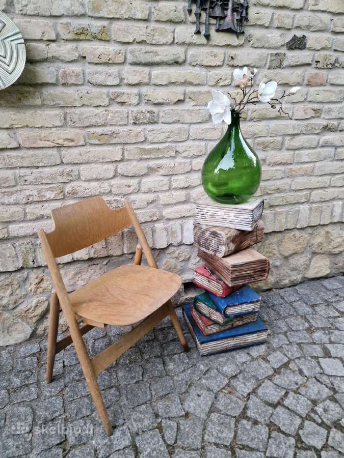Vintažinės tikmedžio masyvo kolonos-stovai - nuotraukos Nr. 5