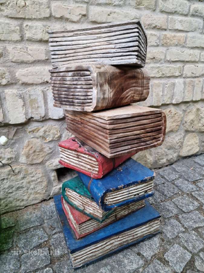 Vintažinės tikmedžio masyvo kolonos-stovai - nuotraukos Nr. 14