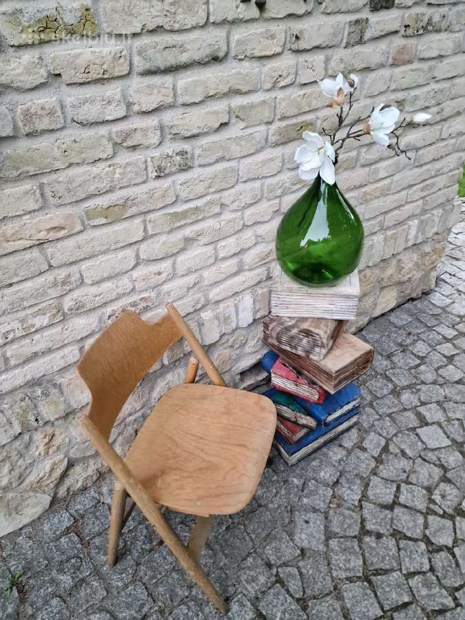 Vintažinės tikmedžio masyvo kolonos-stovai - nuotraukos Nr. 16