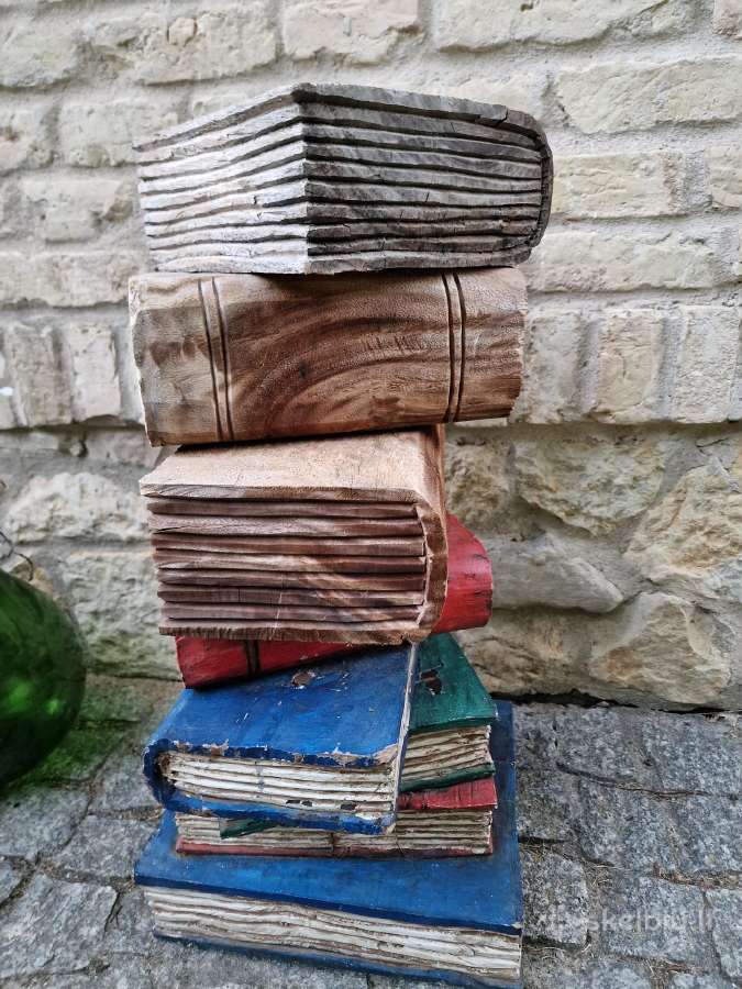 Vintažinės tikmedžio masyvo kolonos-stovai - nuotraukos Nr. 18