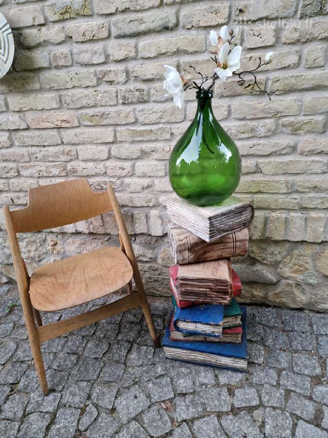 Vintažinės tikmedžio masyvo kolonos-stovai - nuotraukos Nr. 20
