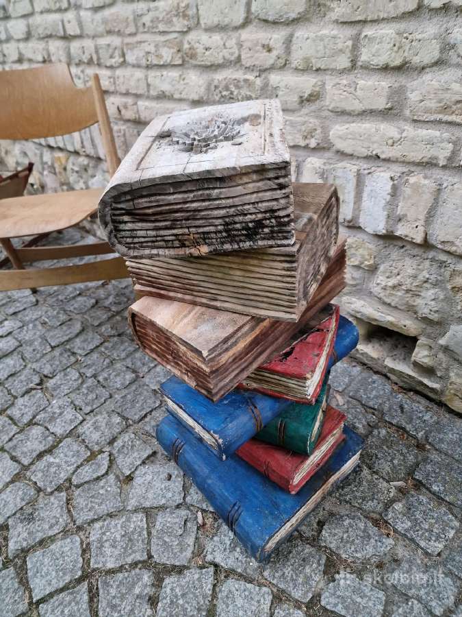 Vintažinės tikmedžio masyvo kolonos-stovai - nuotraukos Nr. 28