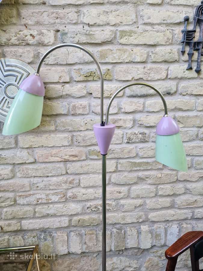 Vintažinis mid century dvigubas toršeras - nuotraukos Nr. 5
