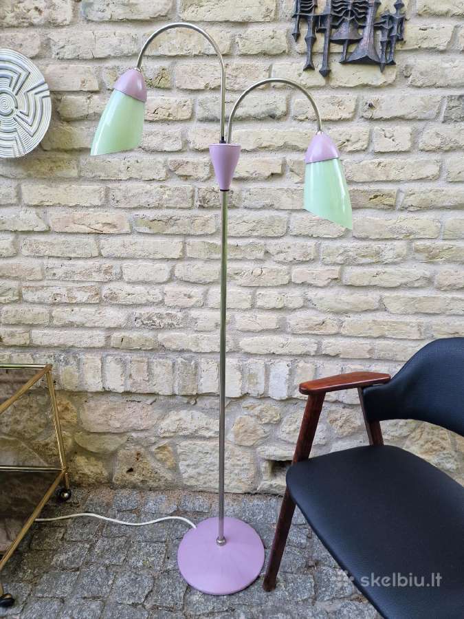 Vintažinis mid century dvigubas toršeras - nuotraukos Nr. 9