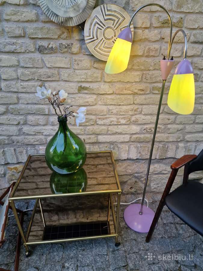 Vintažinis mid century dvigubas toršeras - nuotraukos Nr. 11