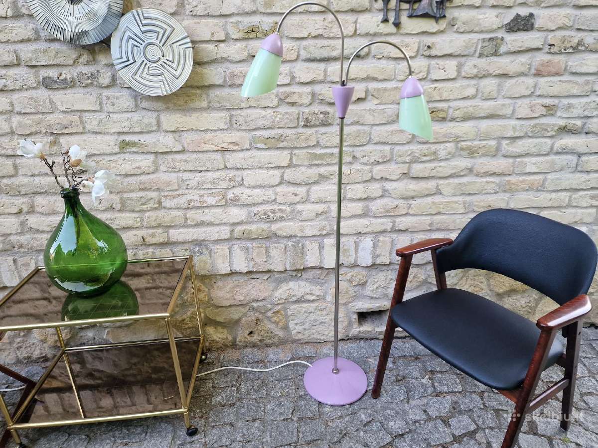Vintažinis mid century dvigubas toršeras - nuotraukos Nr. 14