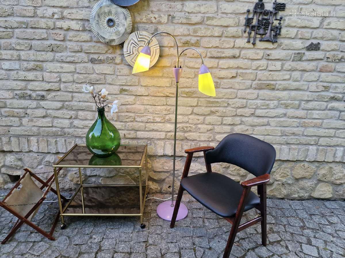 Vintažinis mid century dvigubas toršeras - nuotraukos Nr. 15