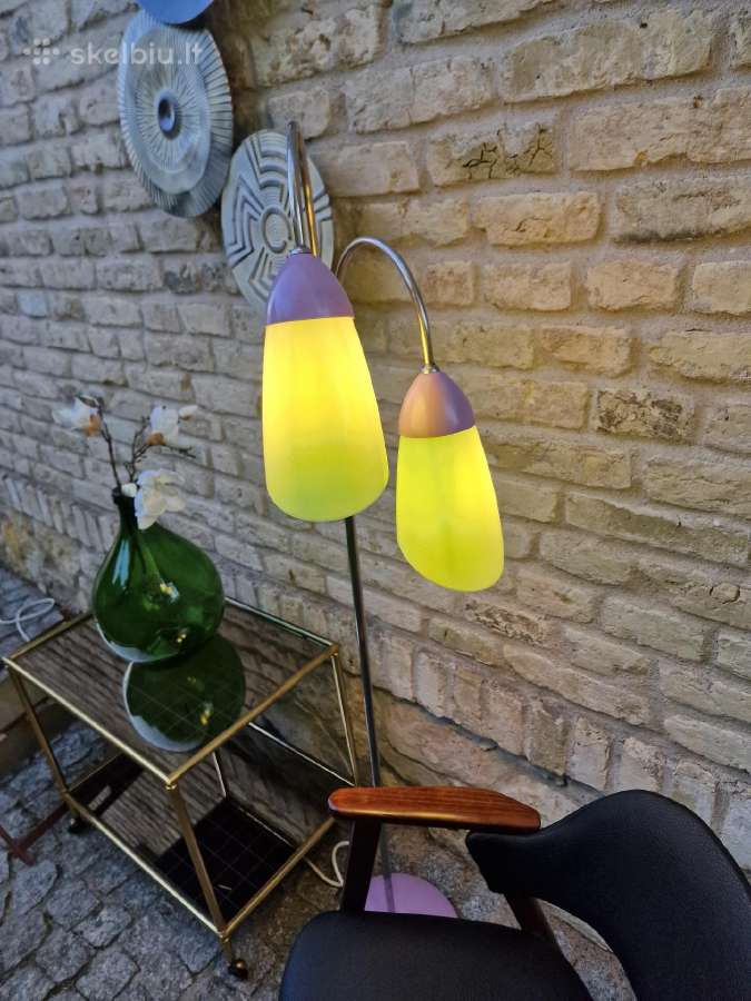 Vintažinis mid century dvigubas toršeras - nuotraukos Nr. 25