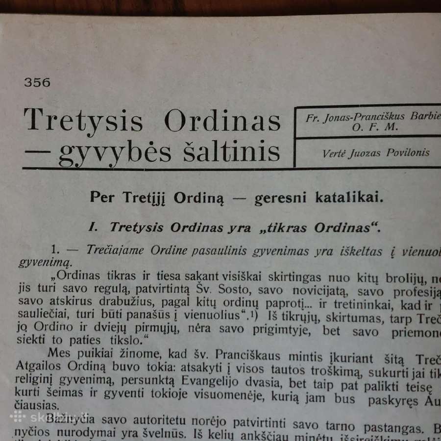Pranciškonių Pasaulis 1939 m. ,nr.12 - nuotraukos Nr. 15