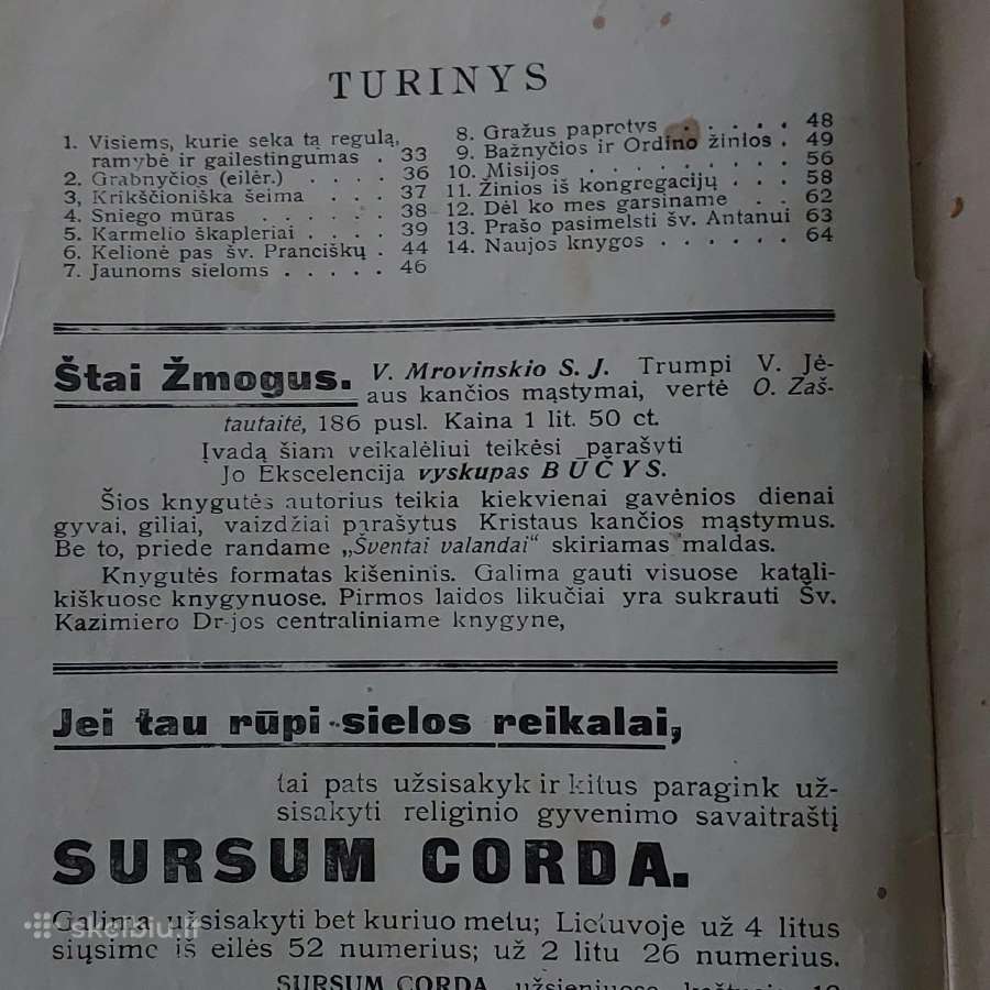 Pranciškonių Pasaulis 1937 m. ,nr.2 - nuotraukos Nr. 4