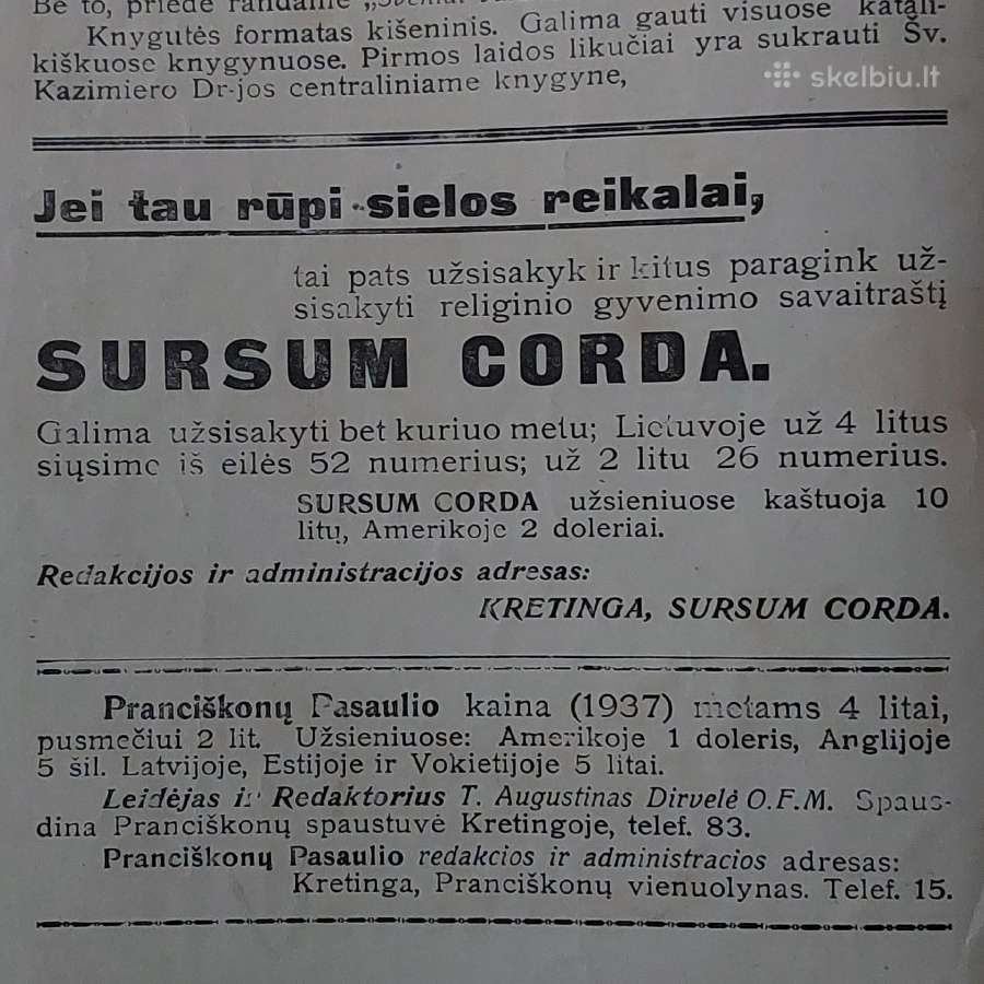 Pranciškonių Pasaulis 1937 m. ,nr.2 - nuotraukos Nr. 5