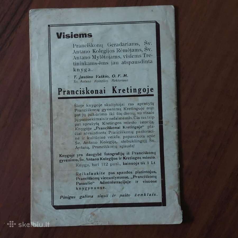Pranciškonių Pasaulis 1940 m. ,nr.7 - nuotraukos Nr. 3