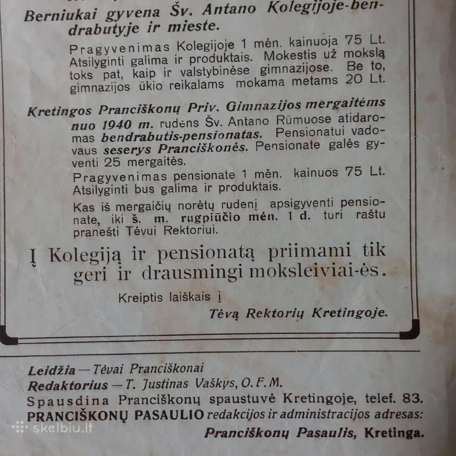 Pranciškonių Pasaulis 1940 m. ,nr.7 - nuotraukos Nr. 6