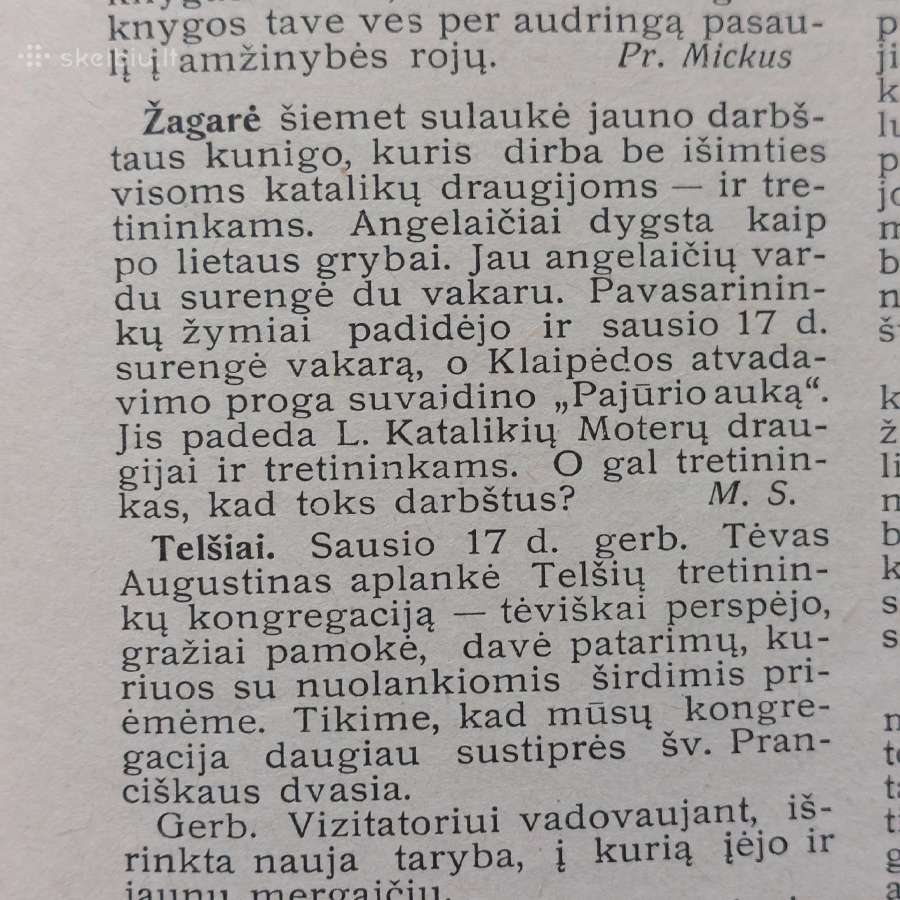 Pranciškonių Pasaulis 1937 m. ,nr.3 - nuotraukos Nr. 24