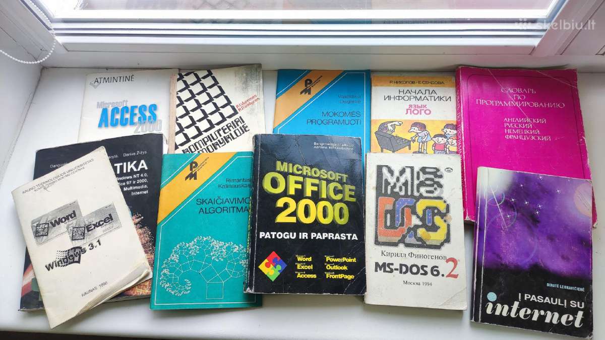 Knygos apie programavimą kompiuterius 11vnt.