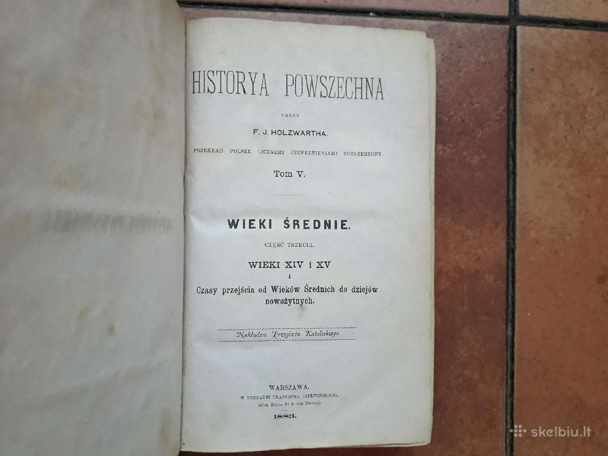 F. J. Holzwath "Historya powszechna" V tom 1883 r. - nuotraukos Nr. 7