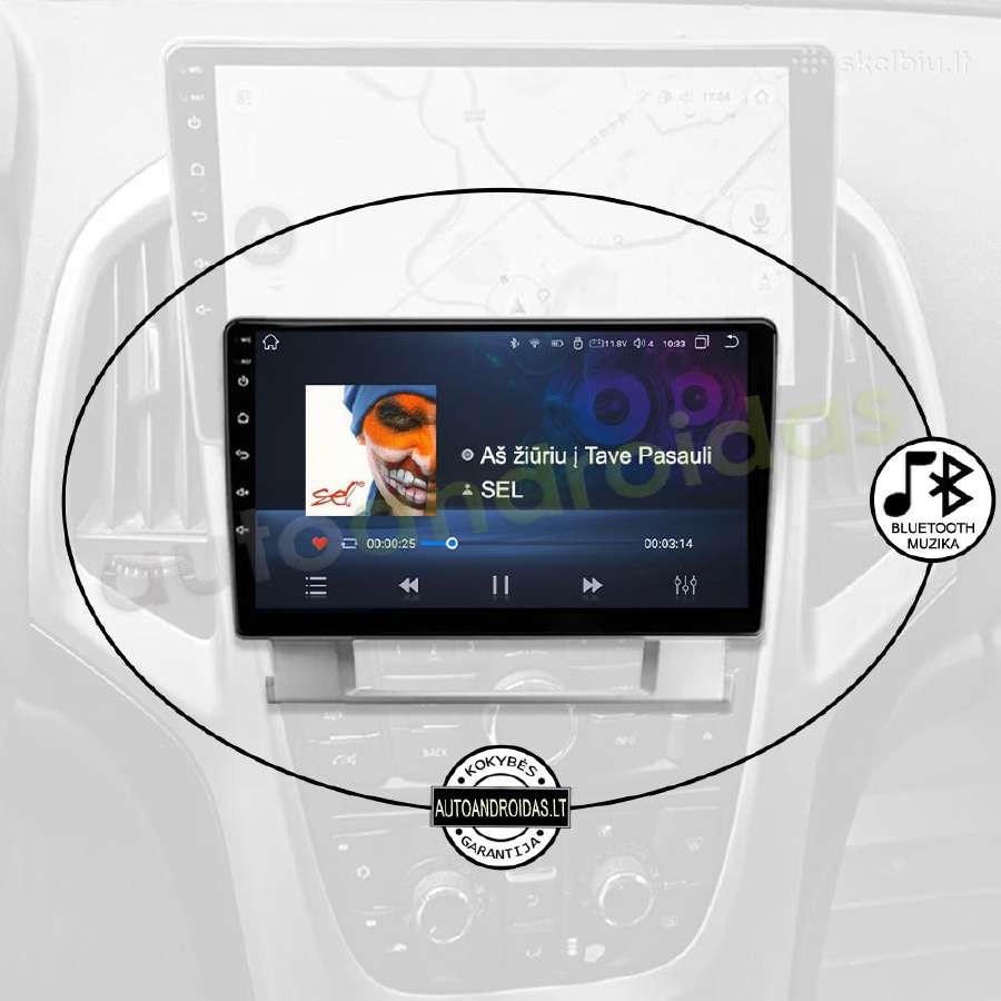 Opel Astra J Verano 2009-17 Android multimedia GPS - nuotraukos Nr. 6
