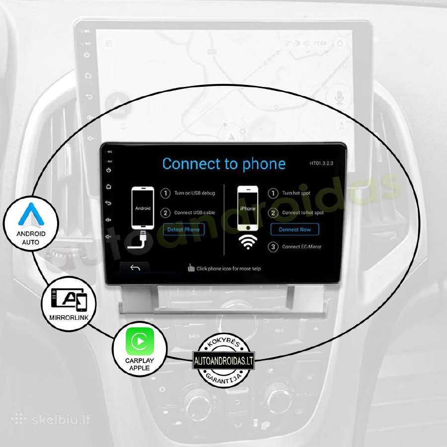 Opel Astra J Verano 2009-17 Android multimedia GPS - nuotraukos Nr. 10