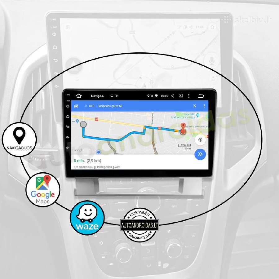Opel Astra J Verano 2009-17 Android multimedia GPS - nuotraukos Nr. 11