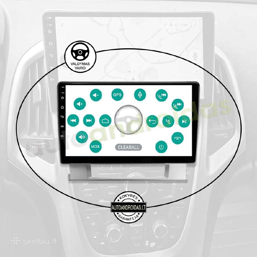 Opel Astra J Verano 2009-17 Android multimedia GPS - nuotraukos Nr. 12